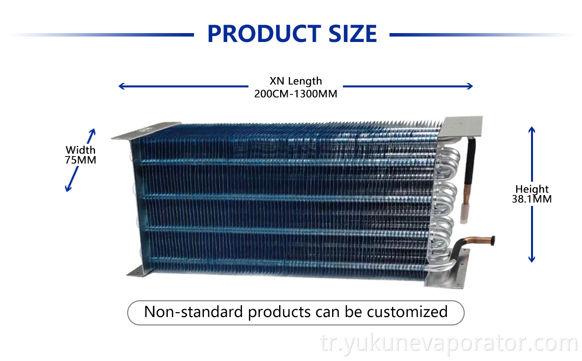 Hidrofilik alüminyum folyo yüzgeç evreni Hydrophilic Aluminum Foil Fin Evaporator